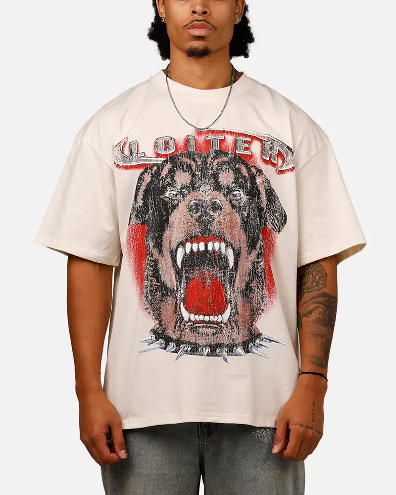 Loiter Dog House Vintage T-Shirt Off White 1
