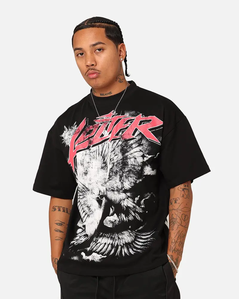 Loiter Dove Vintage T-Shirt Black 1