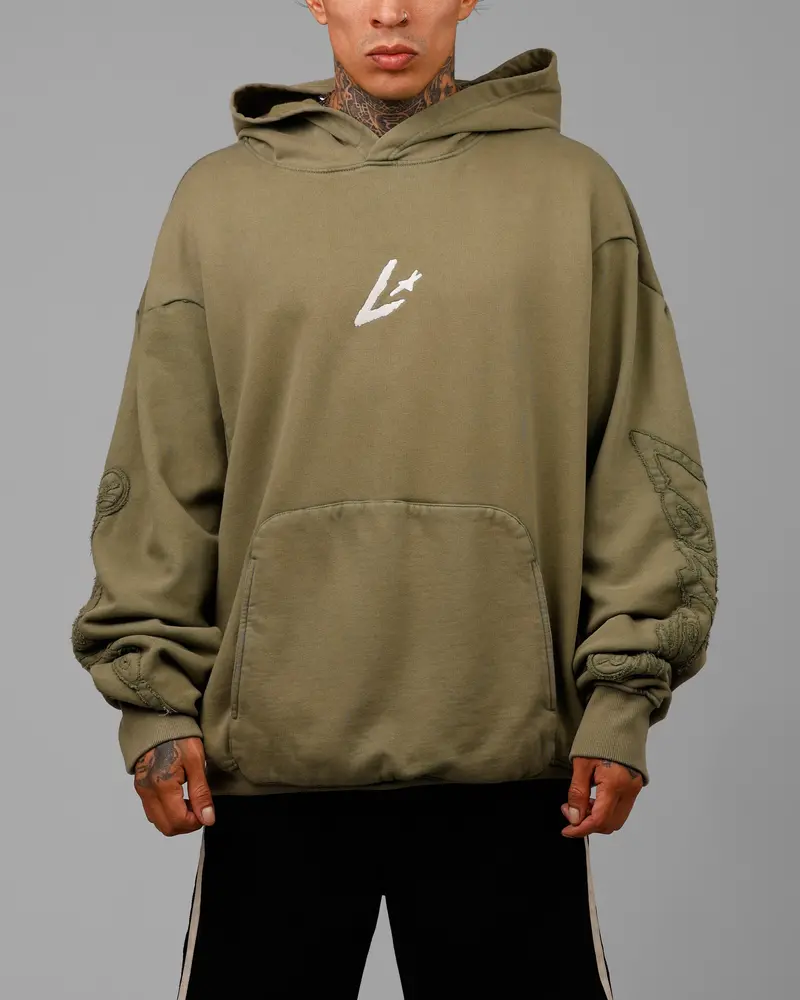 Loiter Dune Hoodie Khaki Green 1