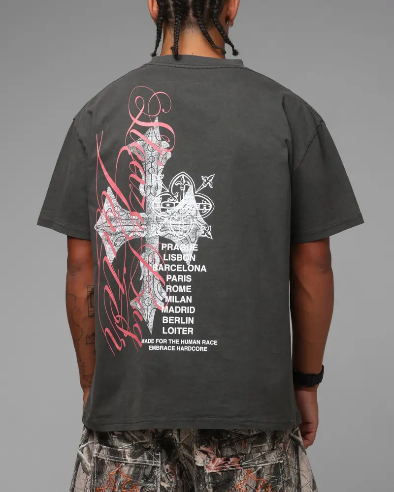Loiter Eastern Bloc T-Shirt Black Wash 1