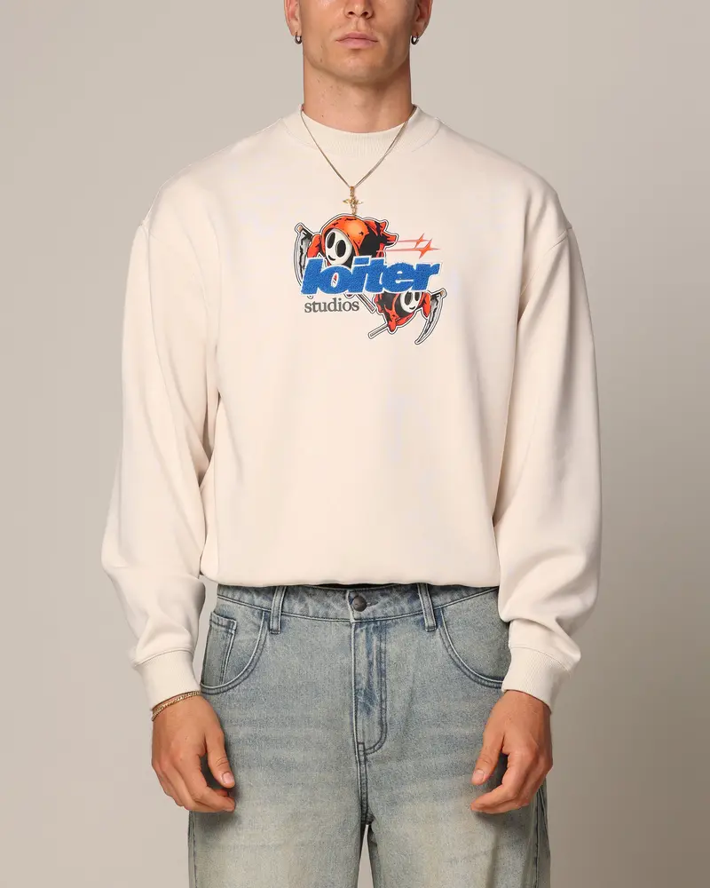 Loiter Elevate Crewneck Off White 1