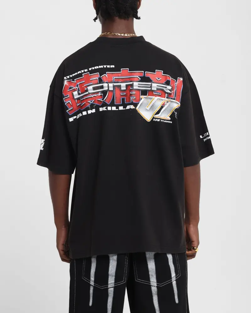 Loiter Fighter Vintage T-Shirt Vintage Black 2