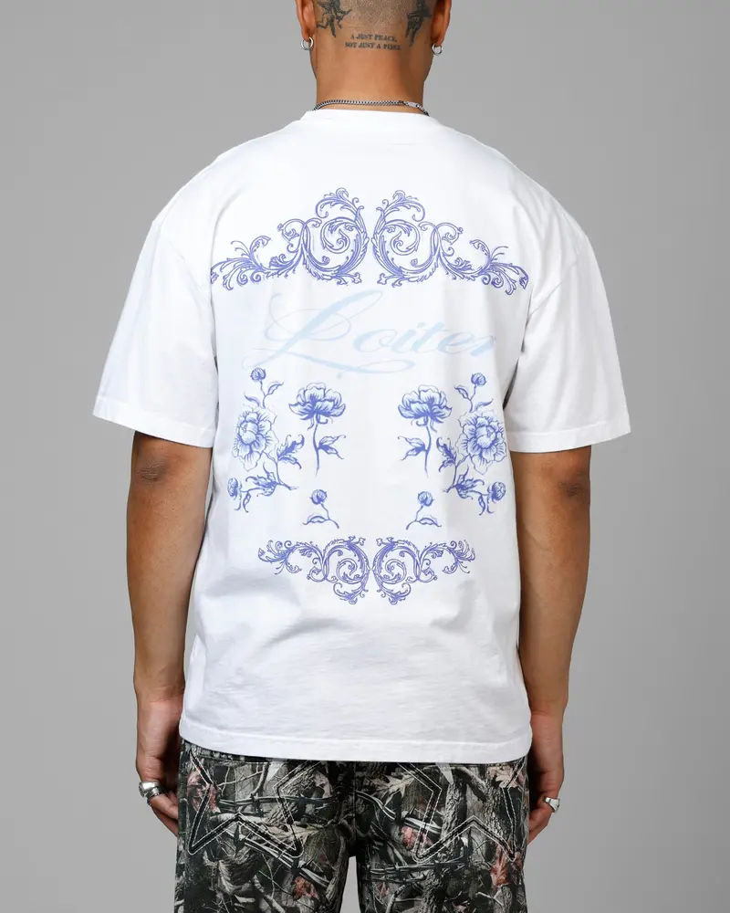 Loiter Fine China Heavyweight T-Shirt White 1