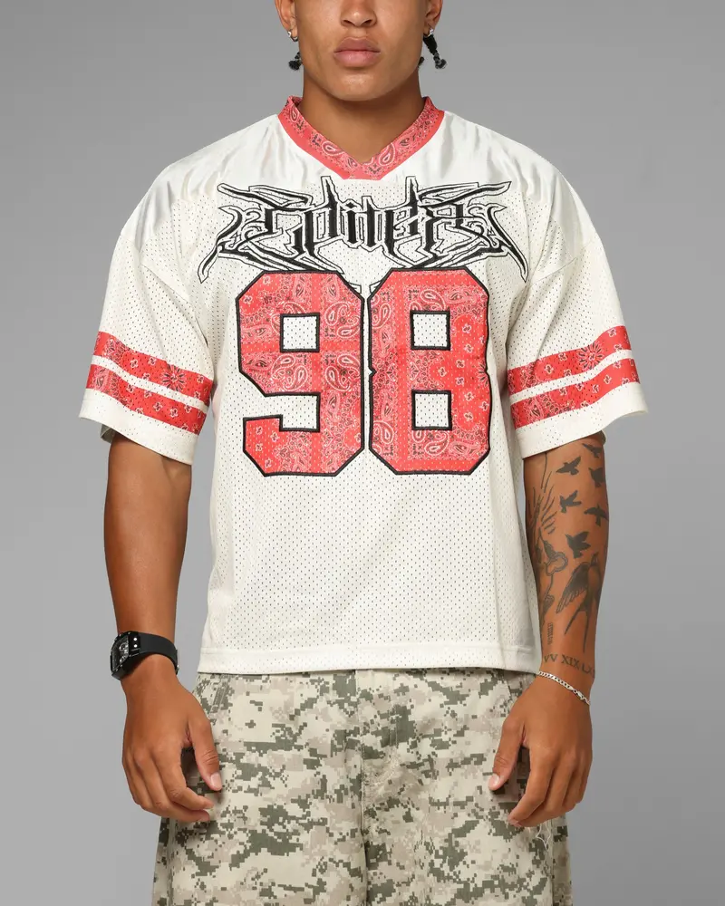Loiter Hardcore Jersey Off White/Red 1