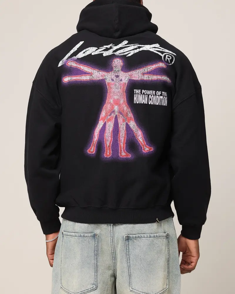 Loiter Human Condition Hoodie Black 1