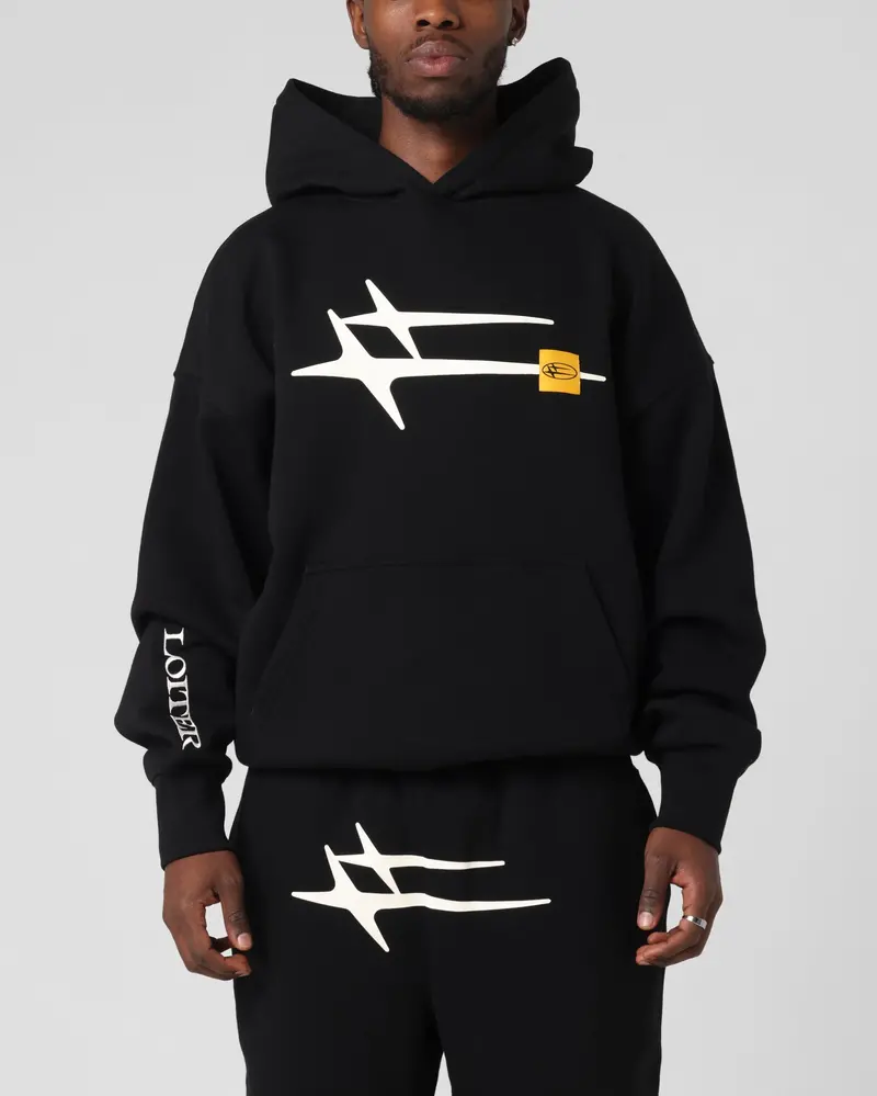 Loiter Hybrid Premium Hoodie Black 1