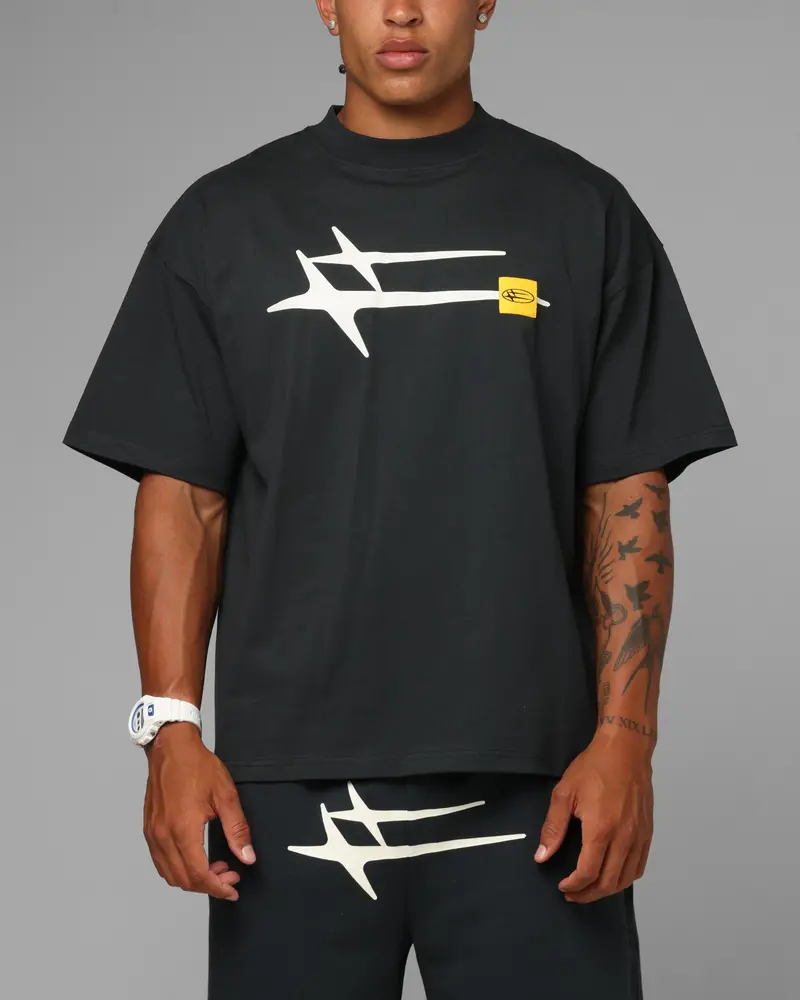 Loiter Hybrid Premium T-Shirt Charcoal 1