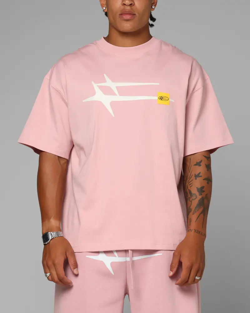Loiter Hybrid Premium T-Shirt Dusty Pink 1