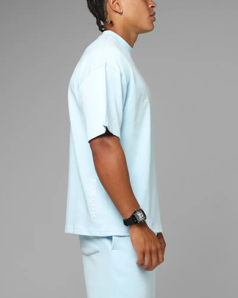 Loiter Hybrid Premium T-Shirt Light Blue 4