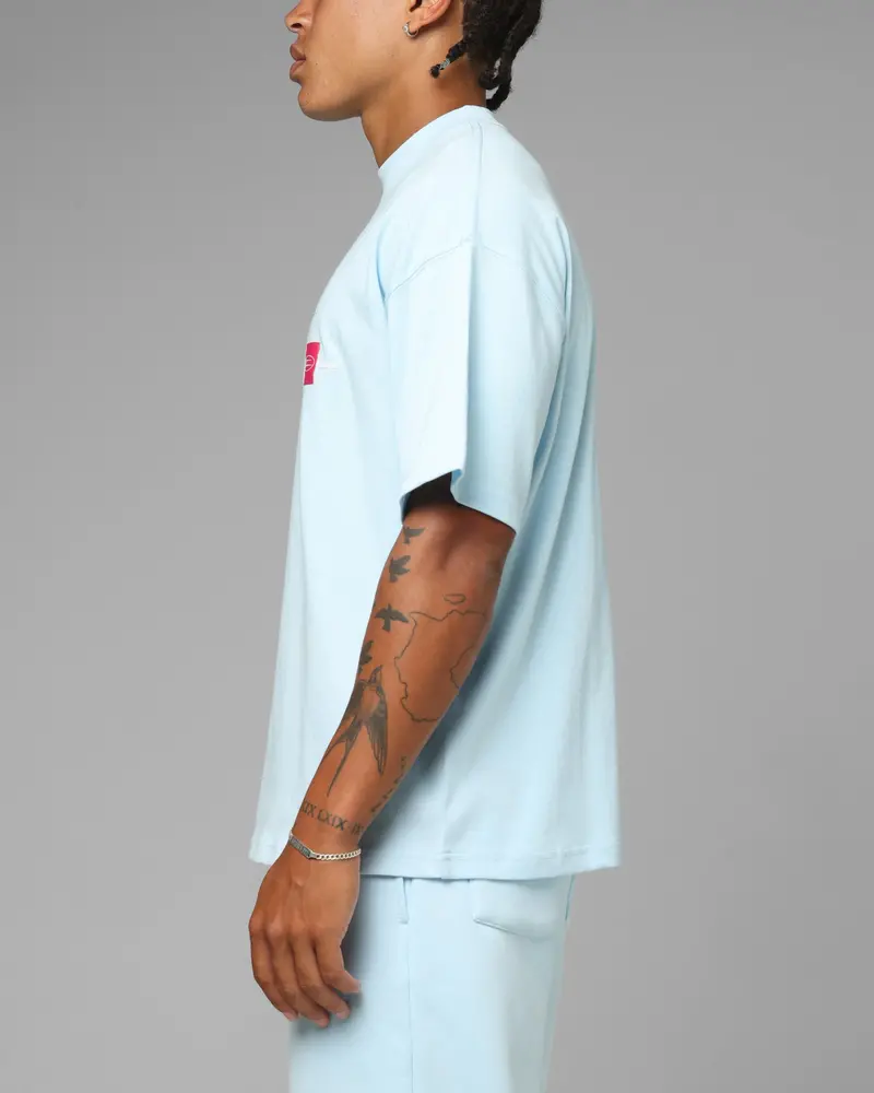 Loiter Hybrid Premium T-Shirt Light Blue 5