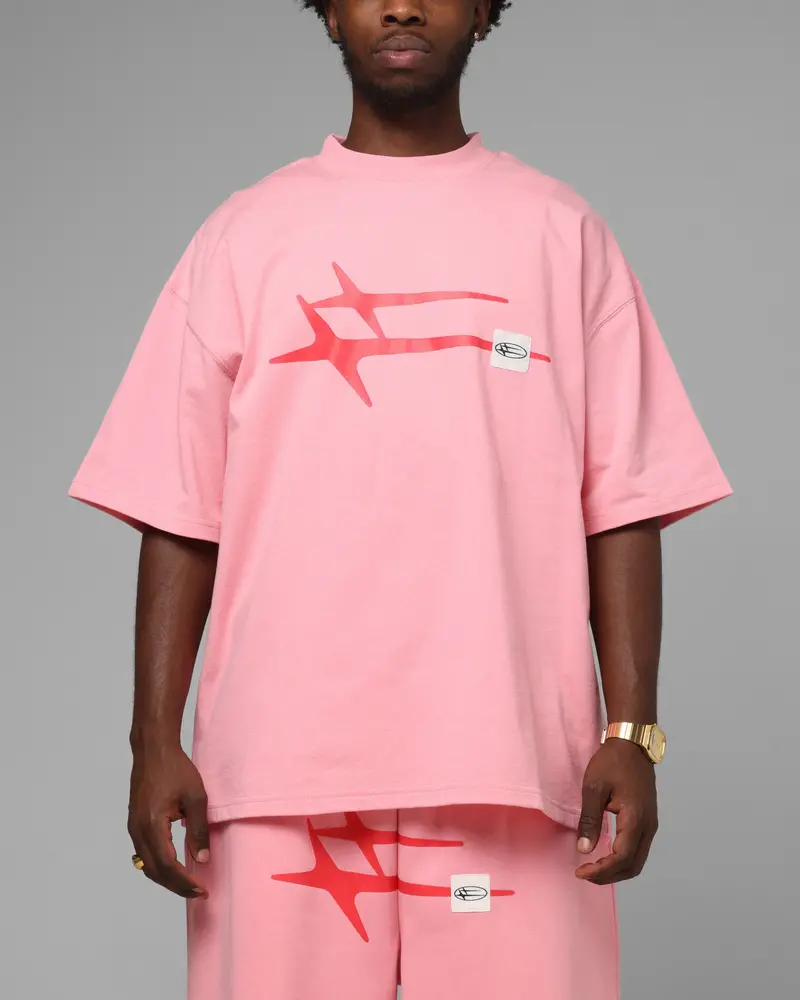 Loiter Hybrid Premium T-Shirt Pink 1