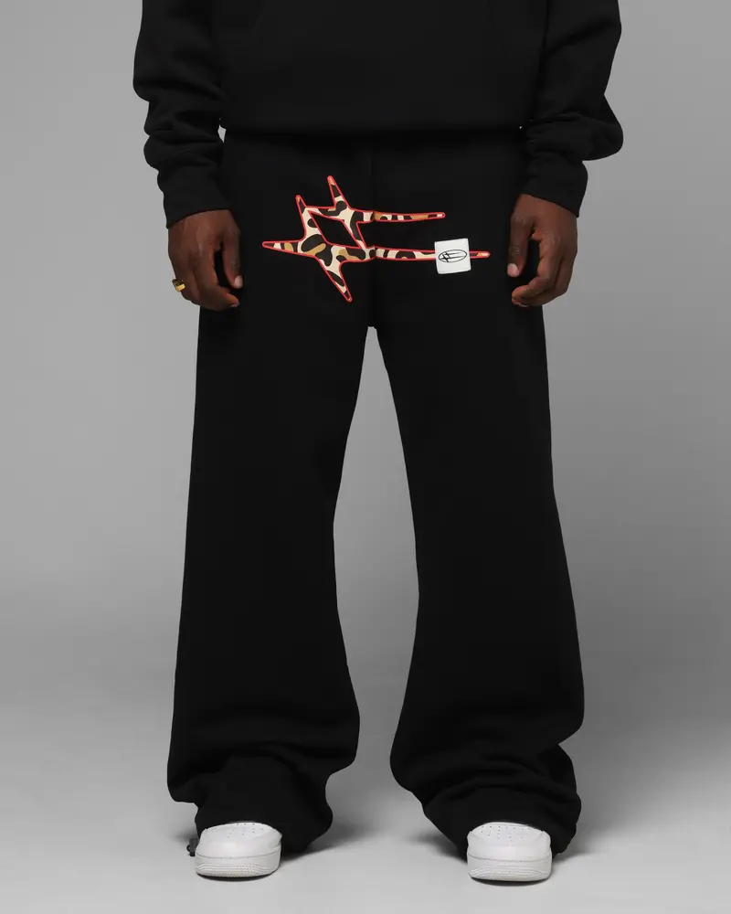 Loiter Hybrid Sweatpants Black/Leopard 1