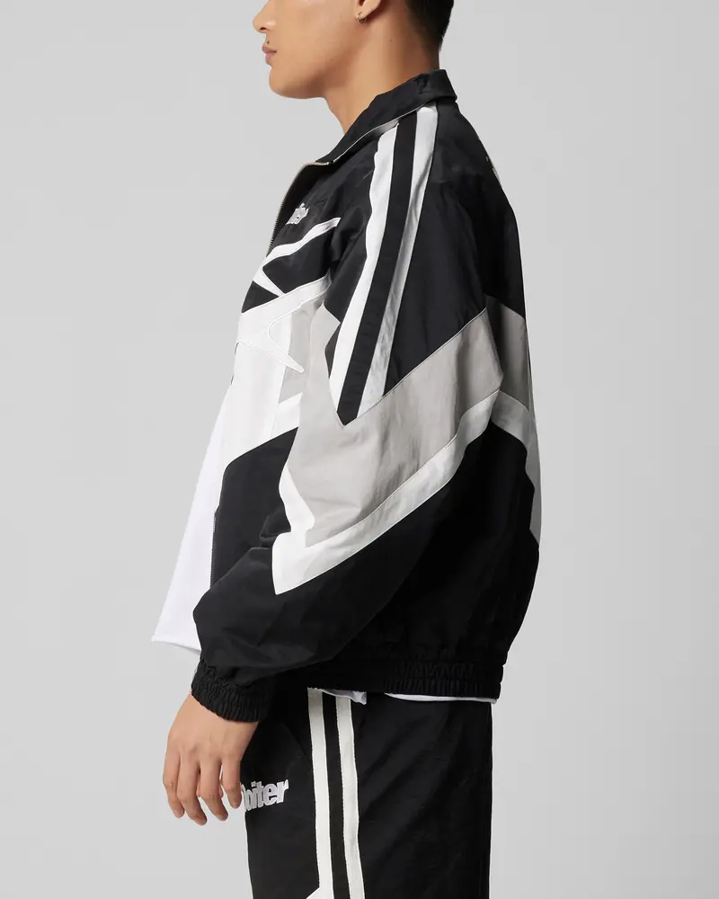 Loiter Hybrid Track Jacket Black/Grey 6
