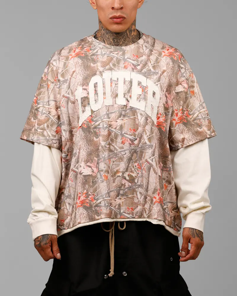 Loiter Impact Long Sleeve T-Shirt Washed Real Tree Camo 1