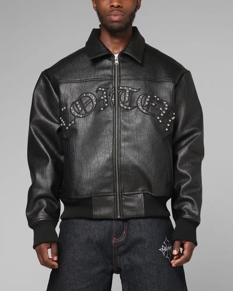 Loiter Imperial Vegan Leather Jacket Black 1