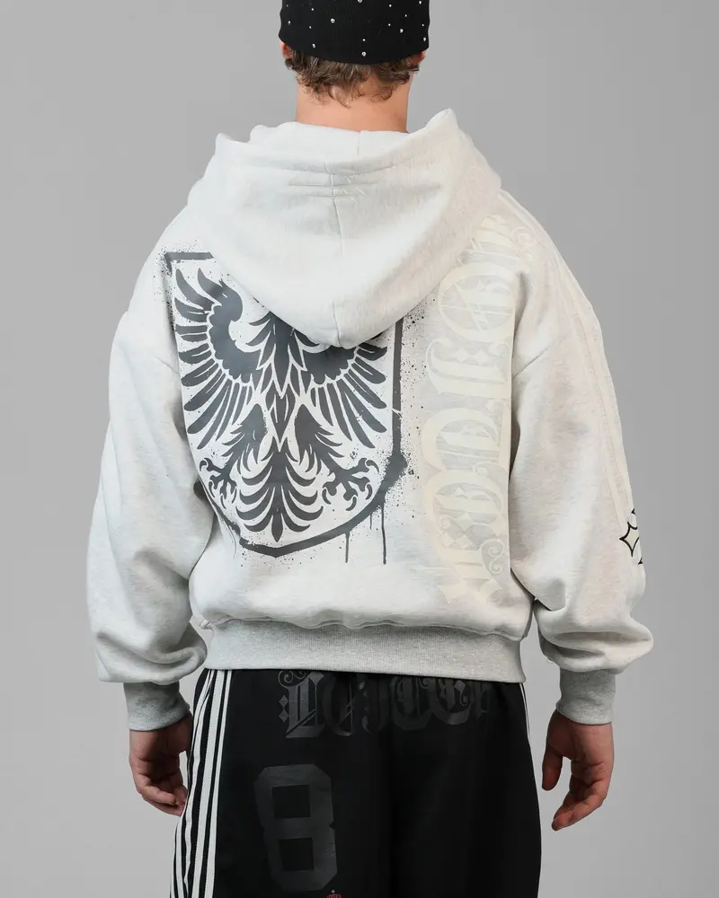 Loiter Imperial Zip Hoodie Grey 1