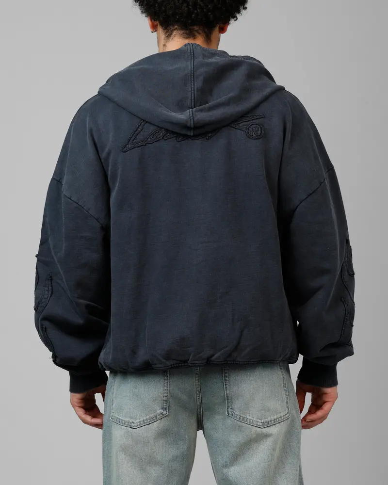 Loiter Inferno Hoodie Washed Black 1