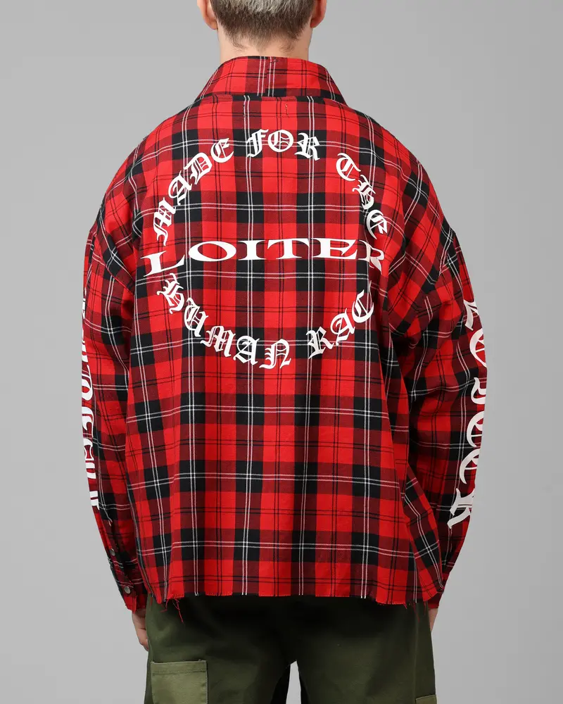 Loiter Kimono Flannel Red 1