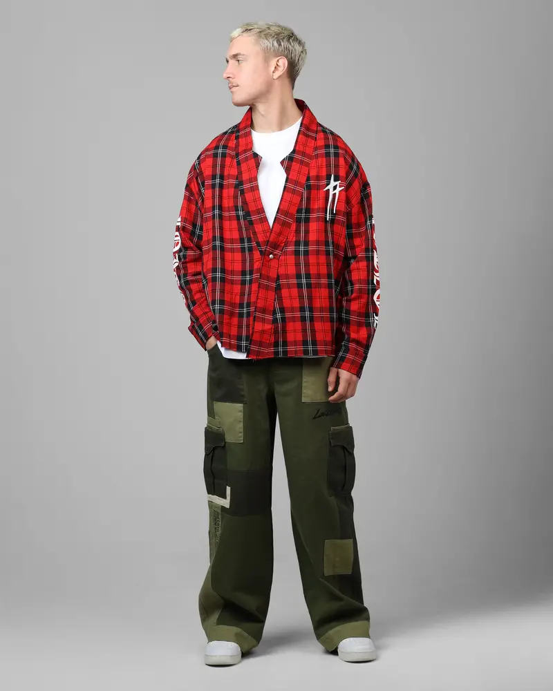 Loiter Kimono Flannel Red 3