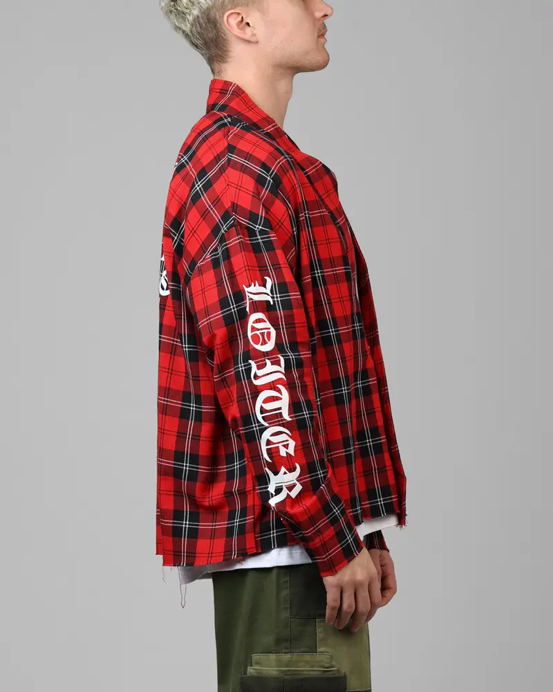 Loiter Kimono Flannel Red 4