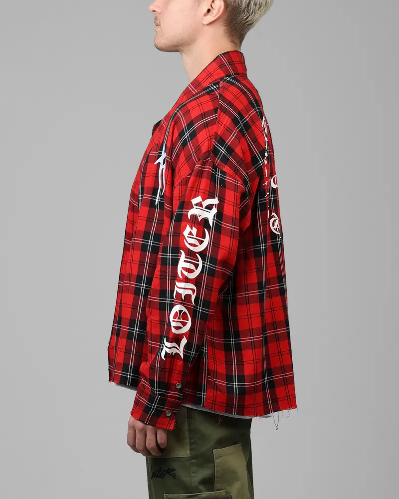 Loiter Kimono Flannel Red 5