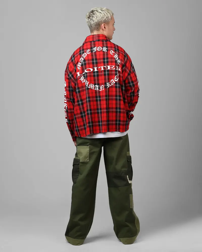 Loiter Kimono Flannel Red 6