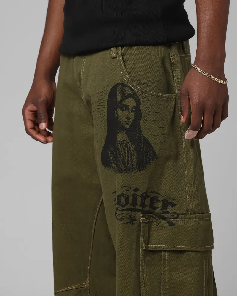 Loiter Layered Holy Fire Cargo Pants Khaki 3