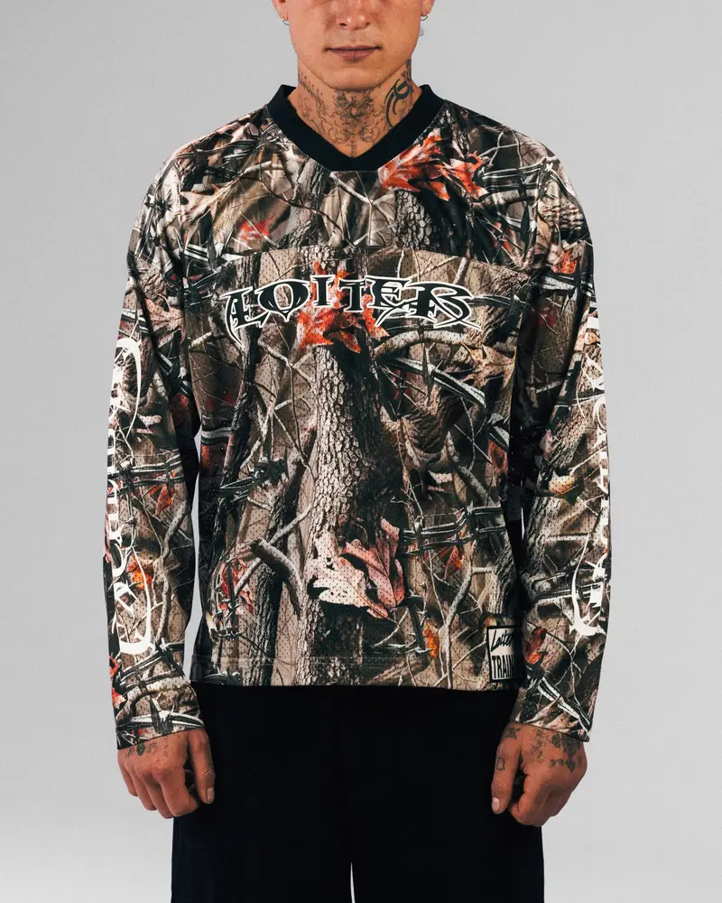 Loiter Long Sleeve Training Jersey Real Treet Camo 1