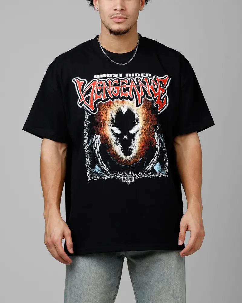 Loiter Marvel Ghost Rider Heavyweight T-Shirt Black 1
