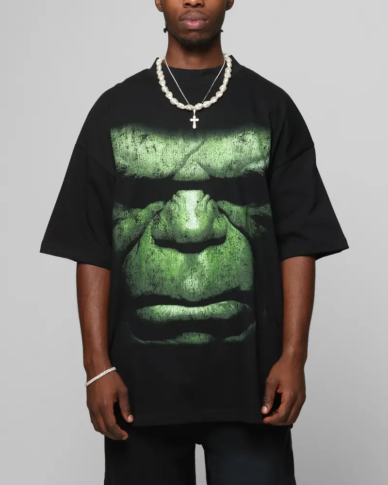 Loiter Marvel Hulk Mock Neck T-Shirt Black 1