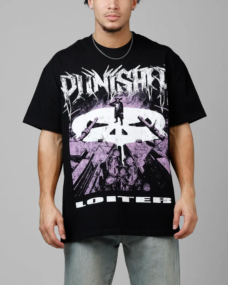 Loiter Marvel The Punisher Heavyweight T-Shirt Black 1