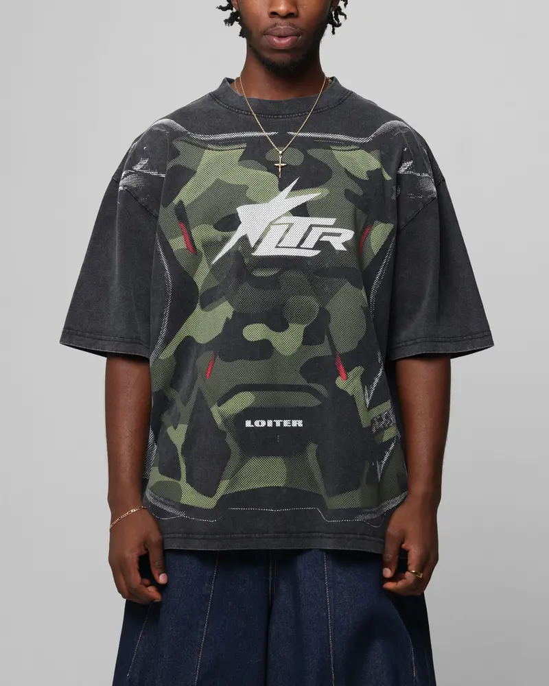 Loiter Motocross Vintage T-Shirt Vintage Black 1