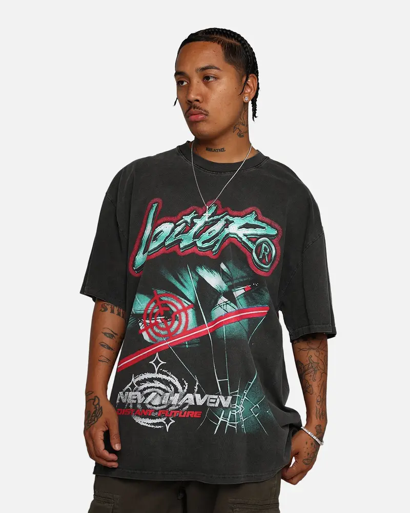 Loiter New Haven Vintage T-Shirt Black Wash 1