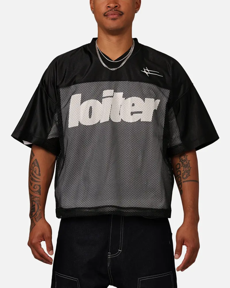 Loiter Outfield Training Jersey Black 1