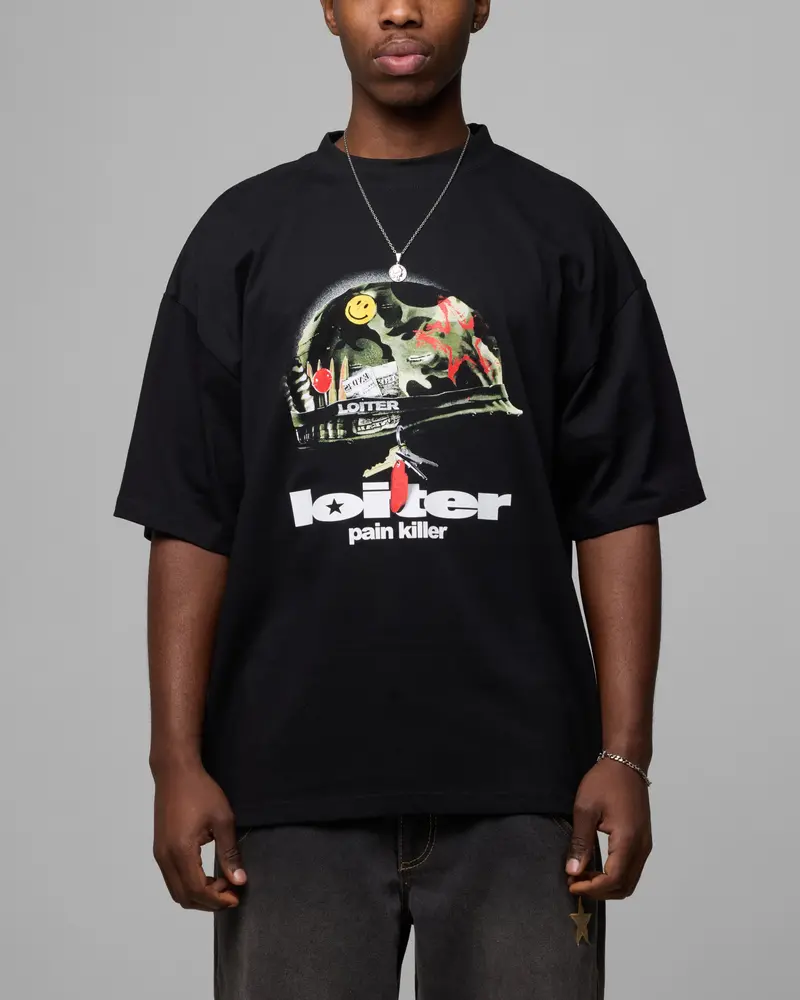 Loiter Pain Killer T-Shirt Black 1