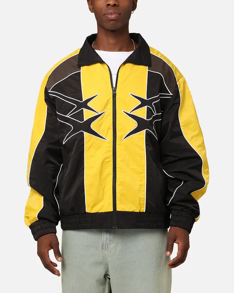 Loiter Paradise Track Jacket Black/Yellow 1