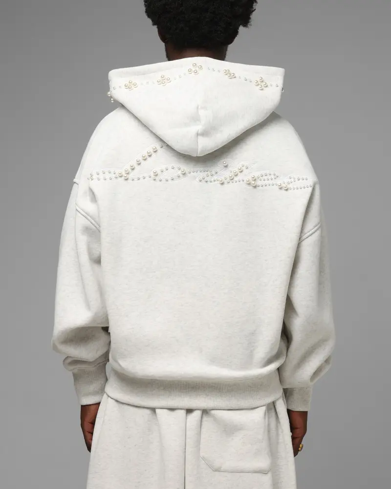 Loiter Pearl Zip Hoodie Off White 1