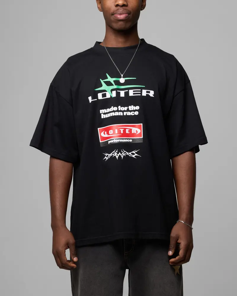 Loiter Performance T-Shirt Black 1
