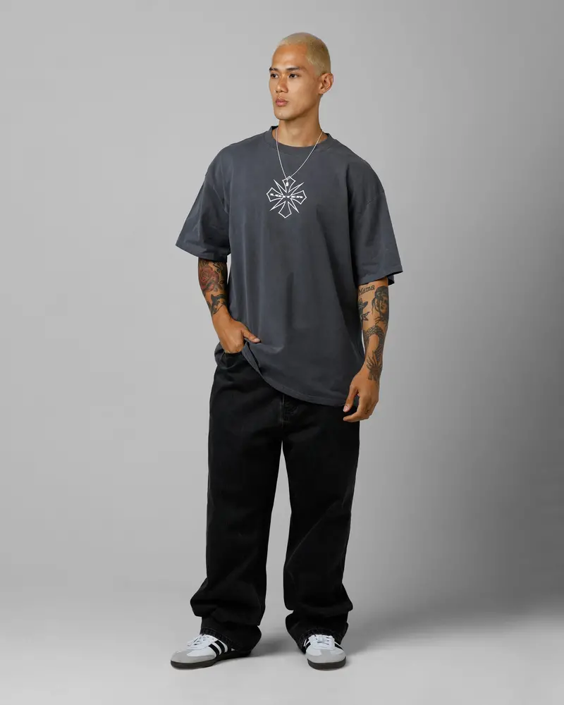 Loiter Phantom Sigil T-Shirt Washed Charcoal 3