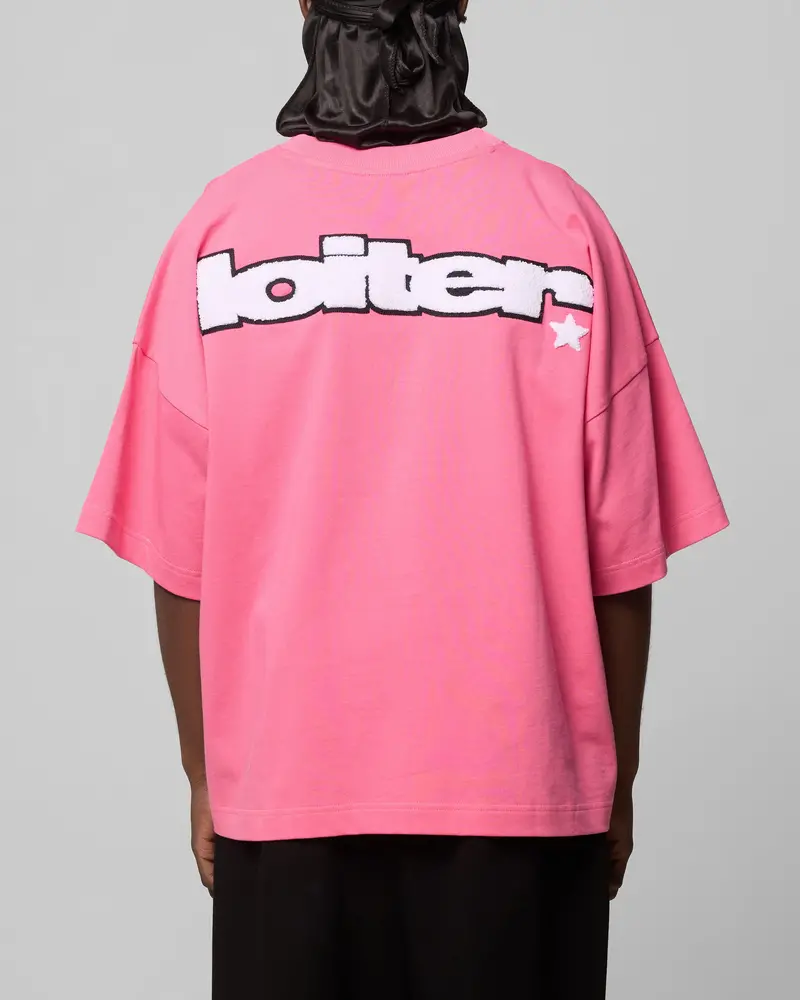 Loiter Premium Essentials Boxy T-Shirt Pink 1