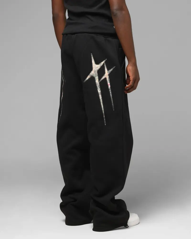 Loiter Premium Hybrid Sweatpants Black/Camo 1