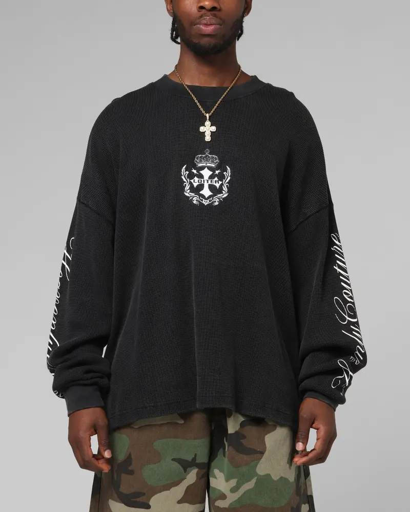 Loiter Purity Thermal Long Sleeve T-Shirt Black 1