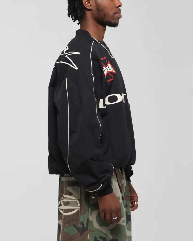 Loiter Racer Nylon Jersey Crewneck Black 5