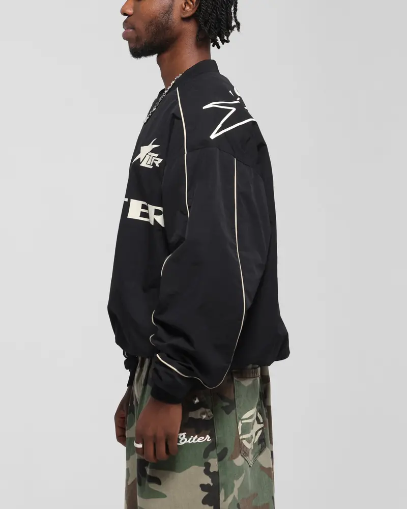 Loiter Racer Nylon Jersey Crewneck Black 6