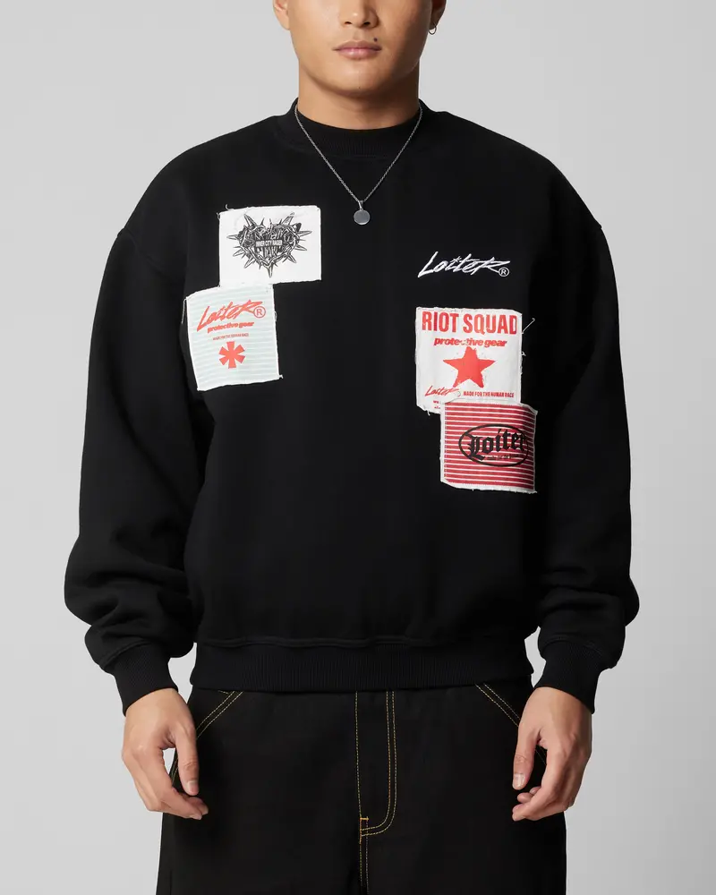 Loiter Riot Crewneck Black 1