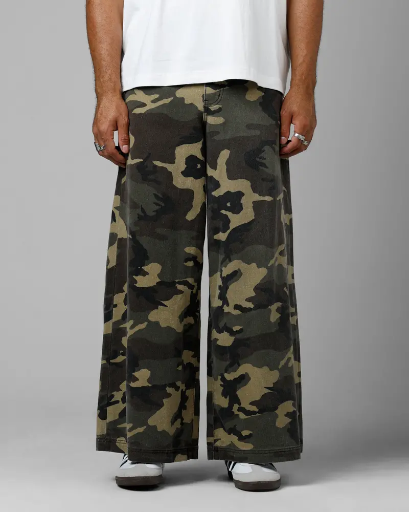Loiter Skate Jeans Washed Camo 1