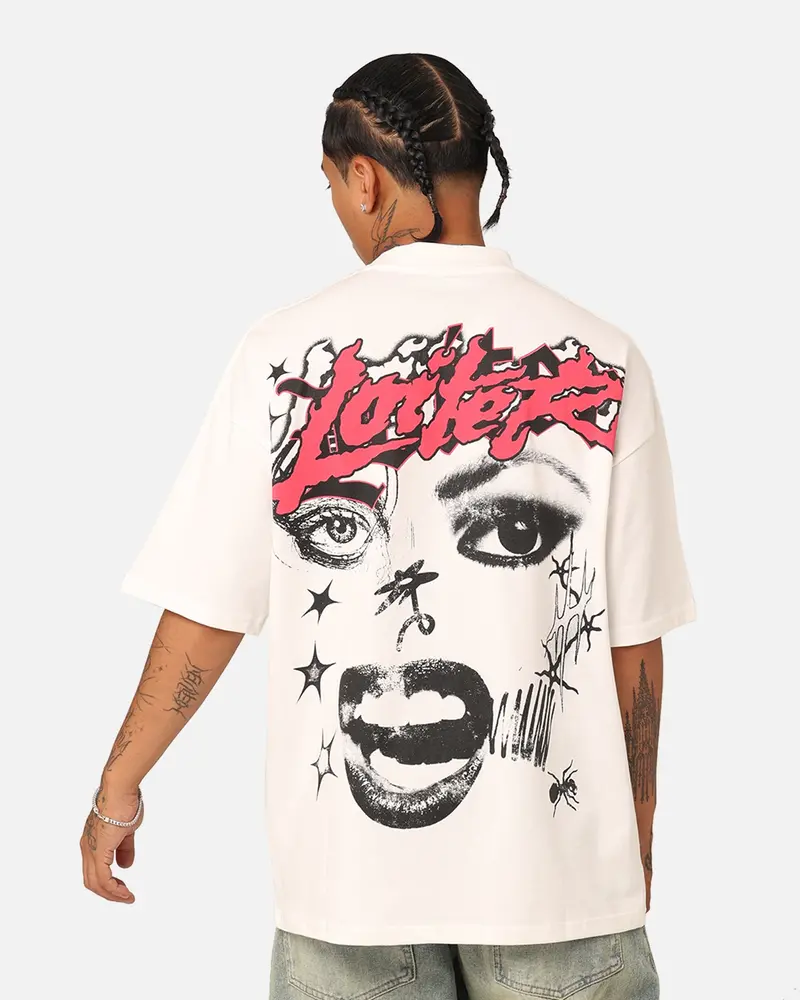 Loiter Sketchbook Oversized T-Shirt Off White 1