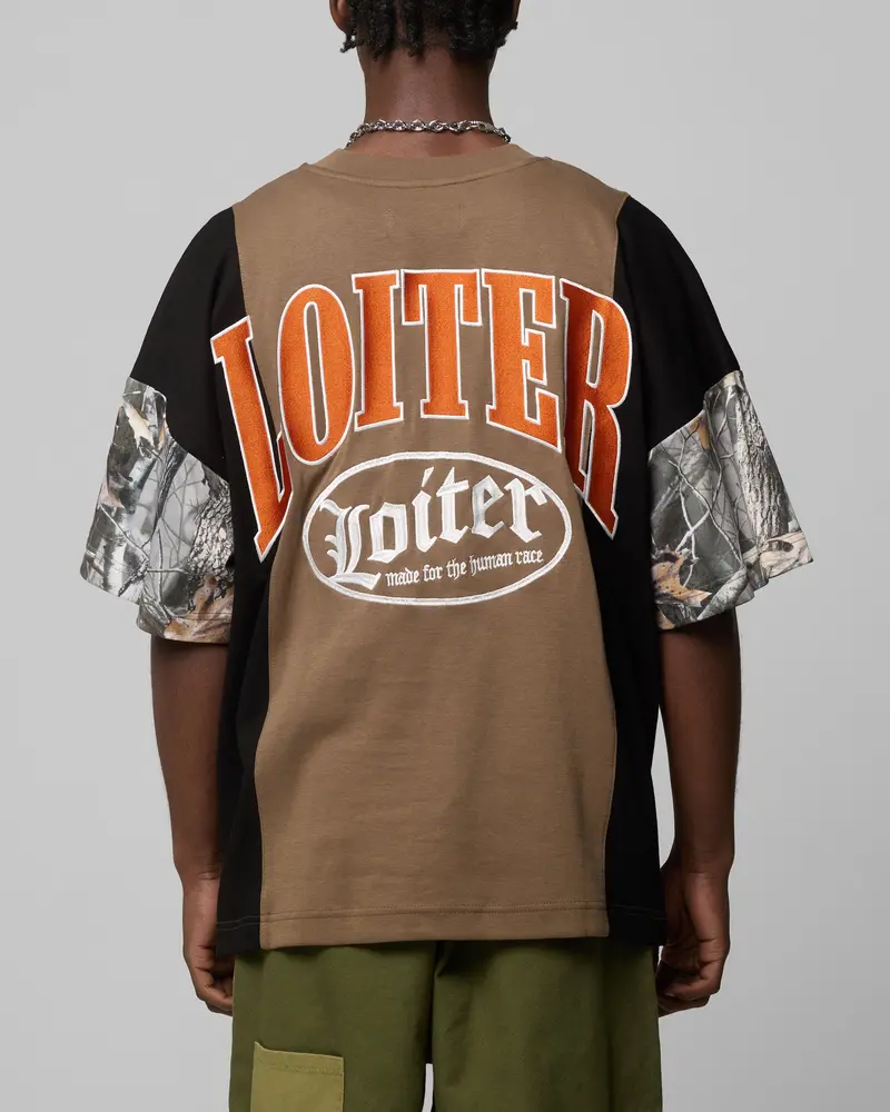 Loiter Splinter T-Shirt Woodland Camo 1