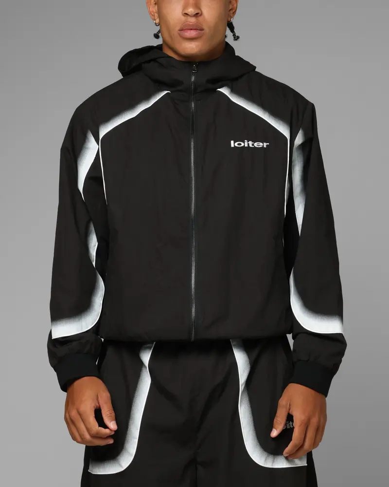 Loiter Spray Day Track Jacket Black 1