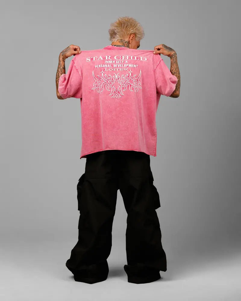 Loiter Star Child Pocket T-Shirt Pink 6